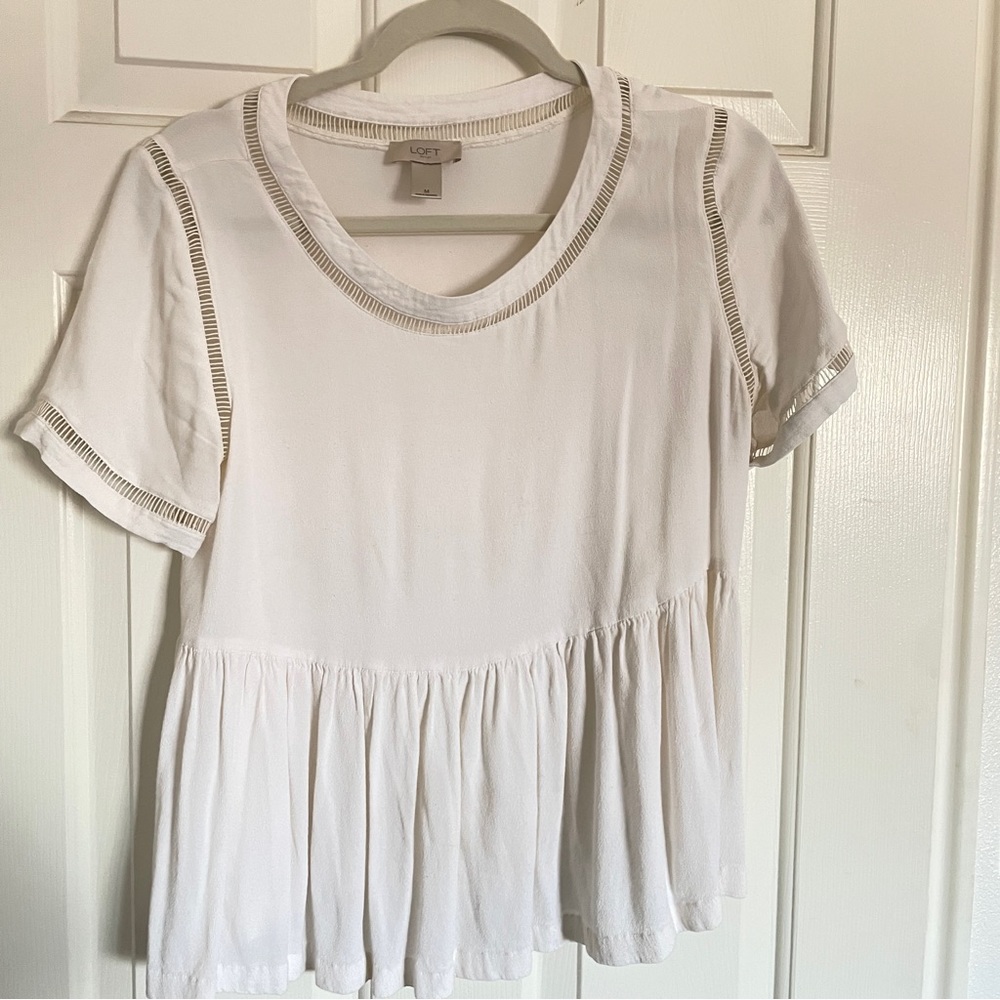 Elegant loft peplum blouse